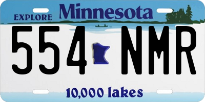 MN license plate 554NMR