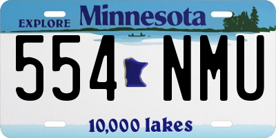 MN license plate 554NMU