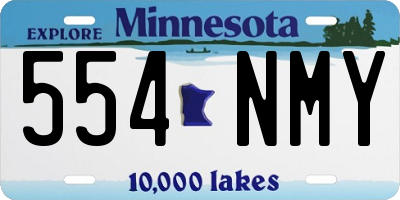 MN license plate 554NMY