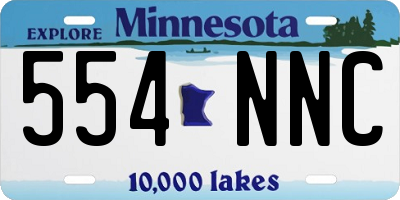MN license plate 554NNC