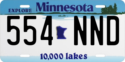 MN license plate 554NND