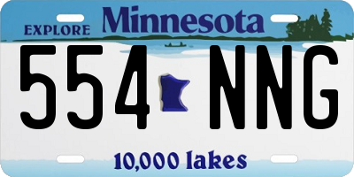 MN license plate 554NNG