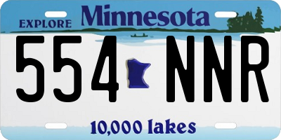 MN license plate 554NNR