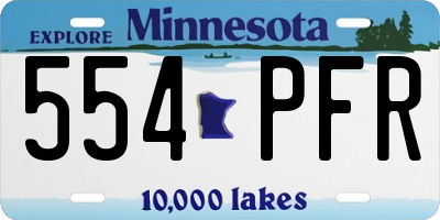 MN license plate 554PFR