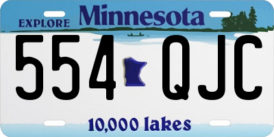 MN license plate 554QJC