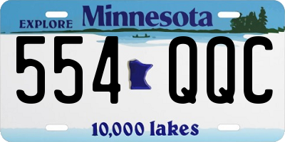 MN license plate 554QQC