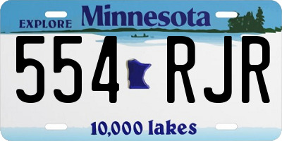 MN license plate 554RJR