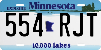 MN license plate 554RJT