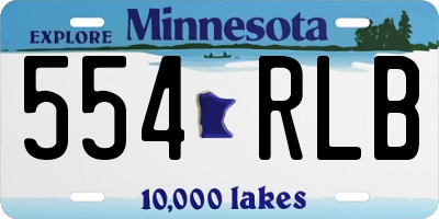 MN license plate 554RLB
