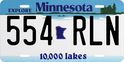 MN license plate 554RLN