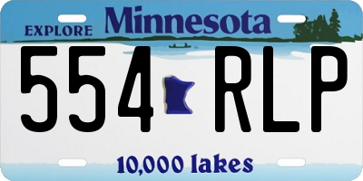 MN license plate 554RLP