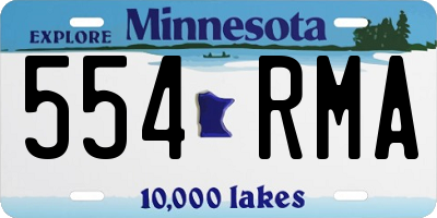 MN license plate 554RMA