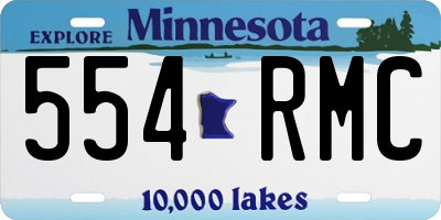 MN license plate 554RMC