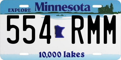 MN license plate 554RMM