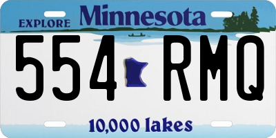 MN license plate 554RMQ