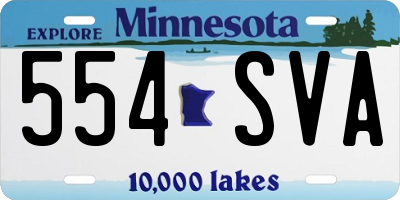 MN license plate 554SVA