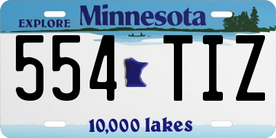 MN license plate 554TIZ
