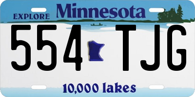 MN license plate 554TJG