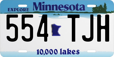 MN license plate 554TJH