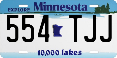 MN license plate 554TJJ