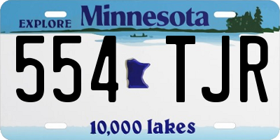 MN license plate 554TJR