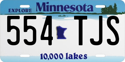 MN license plate 554TJS