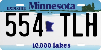 MN license plate 554TLH