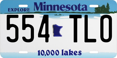 MN license plate 554TLO