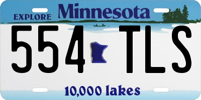 MN license plate 554TLS