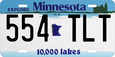 MN license plate 554TLT
