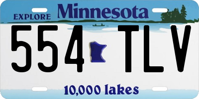 MN license plate 554TLV