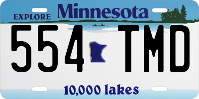 MN license plate 554TMD