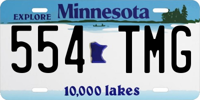 MN license plate 554TMG