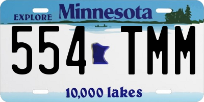MN license plate 554TMM