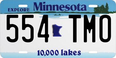 MN license plate 554TMO