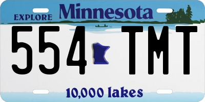 MN license plate 554TMT
