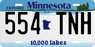 MN license plate 554TNH