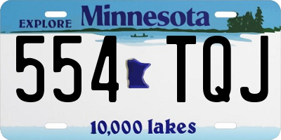 MN license plate 554TQJ