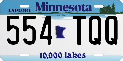 MN license plate 554TQQ