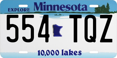 MN license plate 554TQZ