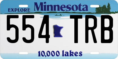 MN license plate 554TRB