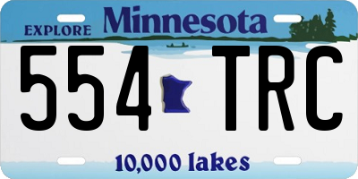 MN license plate 554TRC