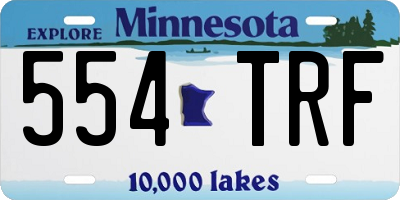 MN license plate 554TRF