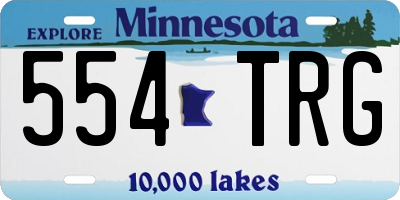 MN license plate 554TRG