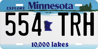 MN license plate 554TRH