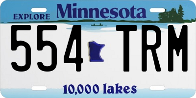 MN license plate 554TRM