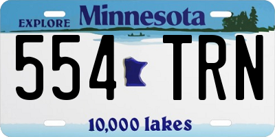 MN license plate 554TRN