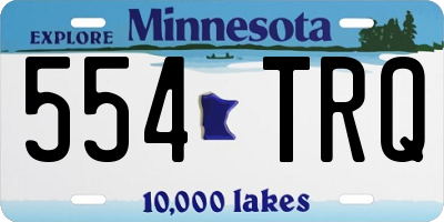 MN license plate 554TRQ