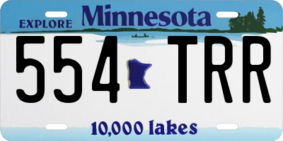 MN license plate 554TRR
