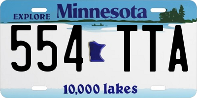 MN license plate 554TTA